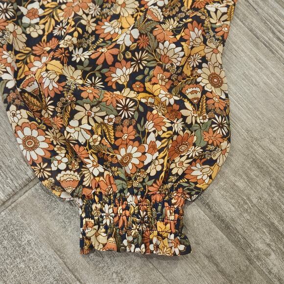 Lost + Wander Dress Womens Size XS Flower Power Mini Mock Neck Balloon Sleeve - Picture 14 of 16